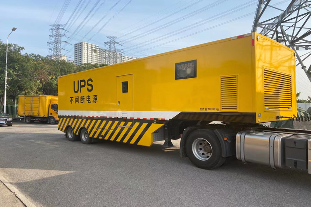 遵化发电机租赁施工现场